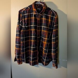 Express Multicolor Plaid Shirt
